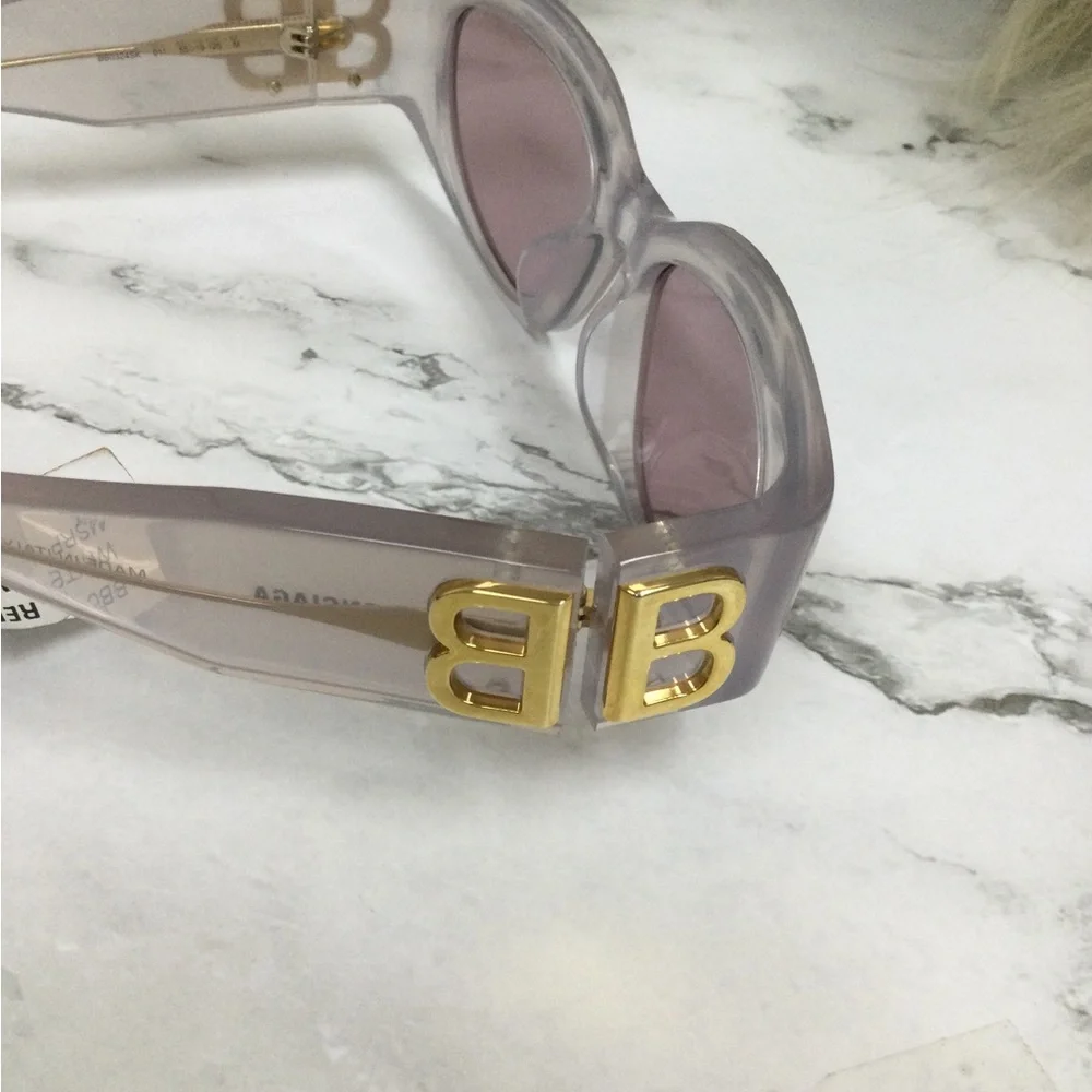 Transparent Lilac Cat-Eye Sunglasses - Women Accessories